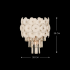 Aplica tip candelabru cristal PETAL 3xE14, 28 cm, Auriu, Inaltime Reglabila, Metal si Cristal [4]