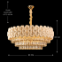 Candelabru Cristal PETAL Regalis 15xE14, D80 cm, Auriu, Inaltime Reglabila, Metal si Cristal [4]