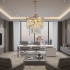 Candelabru Cristal TWEEZE Eleganza, Φ50cm, 9xE14, Auriu, Metal si Cristal [2]