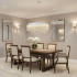 Candelabru Cristal VOLNA Eleganza, 102W, D50cm, Lumina Calda/Neutra/Rece, Alb, Metal si Cristal [3]