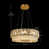 Candelabru Cristal ELYSIAN Eleganza 7xE14, D50 cm, Auriu, Inaltime Reglabila, Metal si Cristal [4]