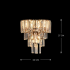 Aplica Cristal VELMONT 3xE14, 26 cm, Auriu, Inaltime Reglabila, Metal si Cristal [4]