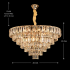 Candelabru Cristal VALMONT Magno 12xE14, D60 cm, Auriu, Inaltime Reglabila, Metal si Cristal [4]