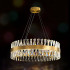 Candelabru LED CASERTA Regalis cu Telecomanda, 95W, Dimabil, Diametru 80cm, Auriu [2]