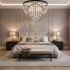 Candelabru LED Cristal MAGE Nobile, 22W, Lumina Calda/Neutra/Rece, Diametru 40cm, Crom Lucios [2]