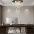 Candelabru LED Cristal MAGE Nobile, 22W, Lumina Calda/Neutra/Rece, Diametru 40cm, Crom Lucios [4]