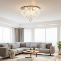 Candelabru LED Cristal MAGE Magno, 33W, Lumina Calda/Neutra/Rece, Diametru 60cm, Crom Lucios Candelabru LED Cristal MAGE Magno, 33W, Lumina Calda/Neutra/Rece, Diametru 60cm, Crom Lucios