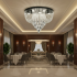 Candelabru LED Cristal MAGE Magno, 33W, Lumina Calda/Neutra/Rece, Diametru 60cm, Crom Lucios [3]