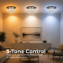 Candelabru LED Cristal MAGE Magno, 33W, Lumina Calda/Neutra/Rece, Diametru 60cm, Crom Lucios [4]