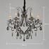 Candelabru Cristal BARO Regalis, Φ80cm, 8xE14, Inaltime Reglabila, Metal si Cristal, Negru [4]