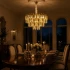 Candelabru Cristal VENARIA 8x E14, Diametru 50cm, Auriu Lucios, Inaltime Reglabil [3]