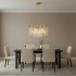 Candelabru Cristal ARBUS Eleganza, Φ50cm, 6xE14, Auriu, Metal si Cristal [2]