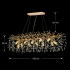Candelabru Cristal LEAF Supremo, 120x40cm, 12xE14, Auriu, Metal si Cristal [4]