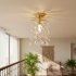 Candelabru Cristal LEAF Petito, Φ20cm, 1xE14, Auriu, Metal si Cristal [3]