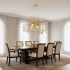 Candelabru Cristal LEAF Magno, Φ60cm, 8xE14, Auriu, Metal si Cristal [2]