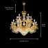 Candelabru Cristal 19xE14, D95cm, Auriu Lucios, Inaltime Reglabila, Metal si Cristal [4]