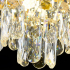 Candelabru Cristal 9xE14, D68cm, Auriu Lucios, Inaltime Reglabila, Metal si Cristal [3]