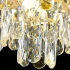 Candelabru Cristal 11xE14, D80cm, Auriu Lucios, Inaltime Reglabila, Metal si Cristal [3]