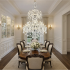 Candelabru Cristal , 55xE14, Diametru 145cm, Inaltime 230cm, Argintiu, Inaltime Reglabila, Design Elegant [2]