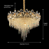 Candelabru Cristal BLOSSOM Eleganza, 6xE14, 50cm, Auriu Lucios, Inaltime Reglabila, Metal si Cristal [4]