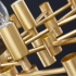 Candelabru Cristal CC850/620GD ,10xE14, 62X45cm, Inaltime Reglabila, Auriu Lucios, ,Design Elegant, Metal si Cristale [4]