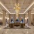 Candelabru Cristal PALACE Regalis, 13 brate, 29xG9, D80cm, Auriu Lucios, Inaltime Reglabila, Metal si Cristal [3]