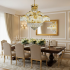 Candelabru Cristal PALACE Supremo 29xG9, D115cm, Auriu Lucios, Inaltime Reglabila, Metal si Cristal [3]