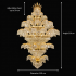 Candelabru Cristal PALACE Grande, 52 de brate, 96xG9, Diametru 150cm, Inaltime 230cm, Auriu Lucios, Inaltime Reglabila, Design Elegant [4]