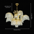 Candelabru Cristal PALACE, 6 brate, 12xG9, D69cm, Auriu Lucios, Inaltime Reglabila, Metal si Cristal [4]