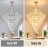 Candelabru Cristal ADAMA Titania, 60x E14, Diametru 135cm, Crom Lucios, Inaltime Reglabila [2]