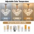 Candelabru Cristal ADAMA Nobile, 5x E14, Diametru 40cm, Crom Lucios, Inaltime Reglabila [3]