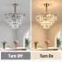 Candelabru Cristal ADAMA Eleganza, 7x E14, Diametru 50cm, Crom Lucios, Inaltime Reglabila [2]