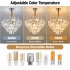 Candelabru Cristal ADAMA Magno, 10x E14, Diametru 60cm, Crom Lucios, Inaltime Reglabila [3]