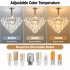 Candelabru Cristal ADAMA Regalis, 14x E14, Diametru 80cm, Crom Lucios, Inaltime Reglabila [4]