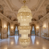 Candelabru Cristal TRIO Magno 49xE14, Diametru 65cm, Inaltime 200cm, Auriu Lucios, Inaltime Reglabila, Design Elegant [3]