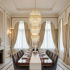 Candelabru Cristal TRIO Regalis 63xE14, Diametru 80cm, Inaltime 260cm, Auriu Lucios, Inaltime Reglabila, Design Elegant [3]