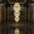 Candelabru Cristal TRIO Regalis 63xE14, Diametru 80cm, Inaltime 260cm, Auriu Lucios, Inaltime Reglabila, Design Elegant [4]