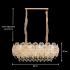 Candelabru Cristal CROWN Supremo 11xE14, Dimensiune 80x30 cm, Inaltime 33 cm, Auriu Lucios, Inaltime Reglabila, Design Elegant [4]