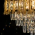 Candelabru Cristal HAMPTON Eleganza 8x E14, Diametru 49cm, Auriu Lucios, Inaltime Reglabila [2]