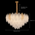 Candelabru Cristal LACE Regalis 21xE14, Diametru 80cm, Inaltime 49cm, Auriu Lucios, Inaltime Reglabila, Design Elegant [4]