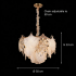 Candelabru Cristal LUXE Eleganza 9xE14, Diametru 50cm, Inaltime 33cm, Auriu Lucios, Inaltime Reglabila, Design Elegant [4]