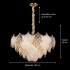 Candelabru Cristal LUXE Regalis, 21xE14, Diametru 80cm, Inaltime 45cm, Auriu Lucios, Inaltime Reglabila, Design Elegant [4]
