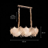 Candelabru Cristal LUXE Supremo, 11xE14, Dimensiuni 83x33 cm, Inaltime 28cm, Auriu Lucios, Inaltime Reglabila, Design Elegant [4]