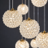 Candelabru Cristal MILLE, 18xG9 , Diametru 60cm x Inaltime 340cm, Cristal si Metal, Auriu [4]