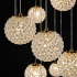 Candelabru Cristal MILLE, 25xG9 , Diametru 60cm x Inaltime 340cm, Cristal si Metal, Auriu [4]