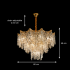 Candelabru Cristal VETRA Magno 10xE14, D60 cm, Auriu, Inaltime Reglabila, Metal si Cristal [4]