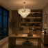 Candelabru Cristal VECTOR Magno 8xE14, Diametru 58cm, Auriu Lucios, Inaltime Reglabila, Metal si Cristal [2]