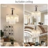 Candelabru Cristal MEKELLE Nobile, 6x E14, Diametru 40cm, Metal si Cristal, Crom Lucios, Inaltime Reglabila [4]
