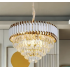 Candelabru Cristal VERSAILLES Magno 8x E14, Diametru 60cm, Auriu Lucios si Alb, Inaltime Reglabila [3]