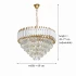 Candelabru Cristal VERSAILLES Magno 8x E14, Diametru 60cm, Auriu Lucios si Alb, Inaltime Reglabila [4]